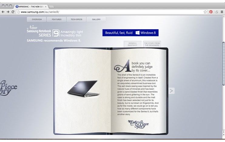 Samsung Notebook Series 9 - Samsung - Every piece has a story by Giuliana De Felice - 