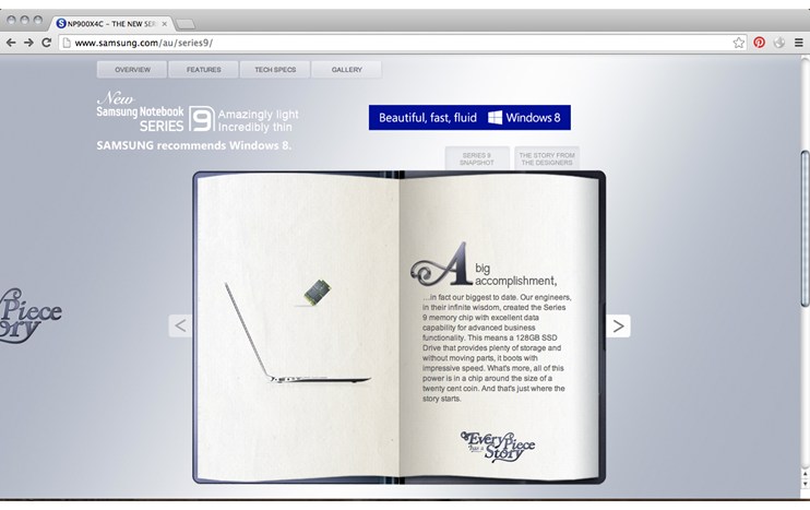 Samsung Notebook Series 9 - Samsung - Every piece has a story by Giuliana De Felice - 