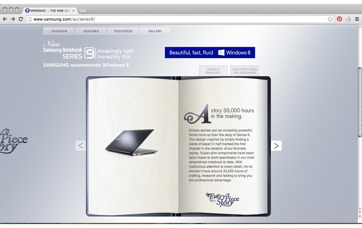 Samsung Notebook Series 9 - Samsung - Every piece has a story by Giuliana De Felice - 