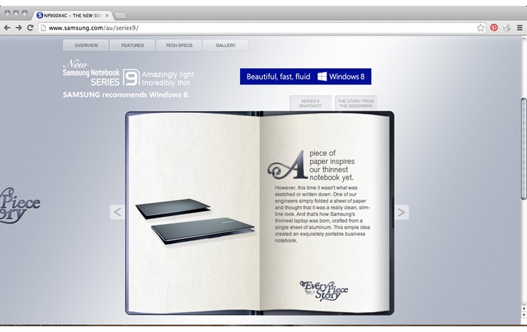 Samsung Notebook Series 9 - Samsung - Every piece has a story by Giuliana De Felice - 