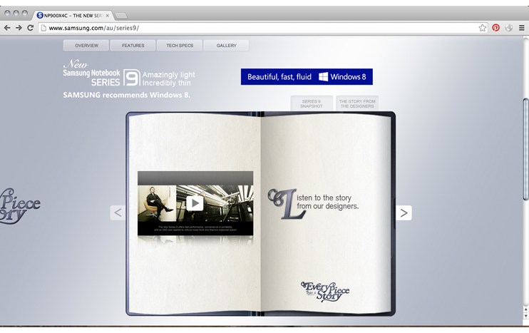 Samsung Notebook Series 9 - Samsung - Every piece has a story by Giuliana De Felice - 